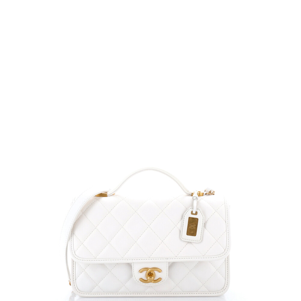 Chanel Small School Memory Top Handle Flap Bag